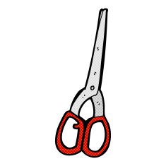 comic cartoon scissors N4