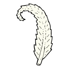 comic cartoon feather N4