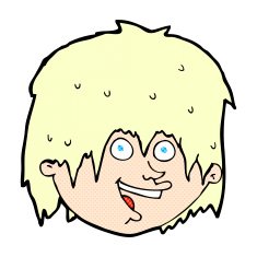 comic cartoon happy man N29