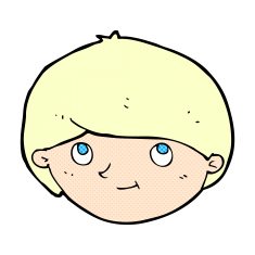 comic cartoon happy man N30