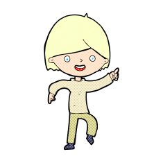 comic cartoon man pointing N15