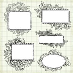 Sketchy Frames with Swirls