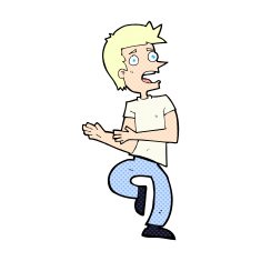 comic cartoon stressed out man N2
