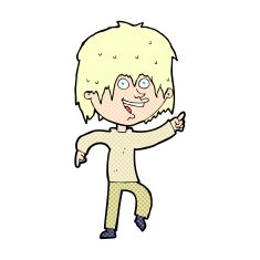 comic cartoon happy boy N13