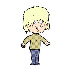 comic cartoon excited man N3