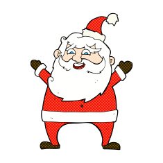 jolly santa comic cartoon