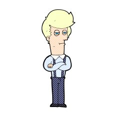 comic cartoon annoyed man N6