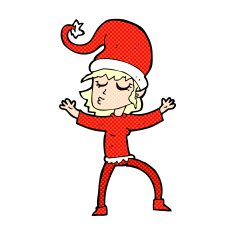 santa's helper comic cartoon