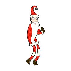 comic cartoon santa claus N17