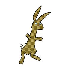 comic cartoon rabbit N7
