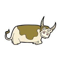 comic cartoon bull N3