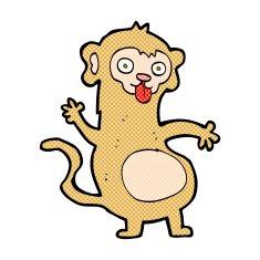 funny comic cartoon monkey