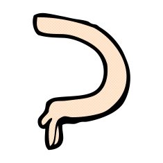 comic cartoon arm N12