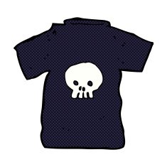 comic cartoon skull tee N2
