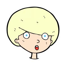 comic cartoon surprised boy N3