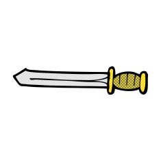 comic cartoon sword N5