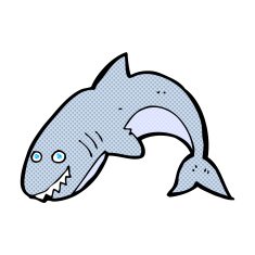 comic cartoon shark N2