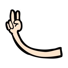 comic cartoon arm N14
