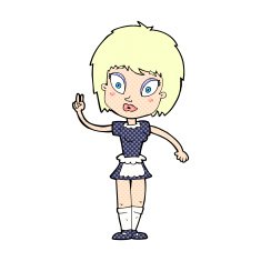 comic cartoon maid N4