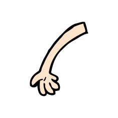 comic cartoon arm N17