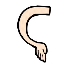 comic cartoon arm N18