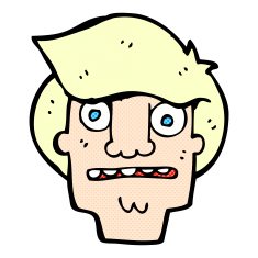 comic cartoon shocked face N2