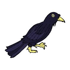comic cartoon crow