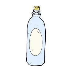comic cartoon traditional bottle