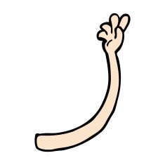 comic cartoon arm gesture N2