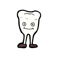 comic cartoon happy tooth N5