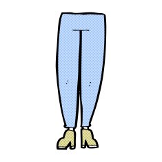 comic cartoon female legs N4