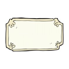 comic cartoon old frame banner