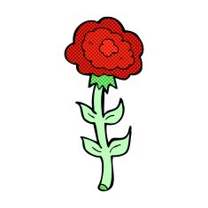 comic cartoon rose N2