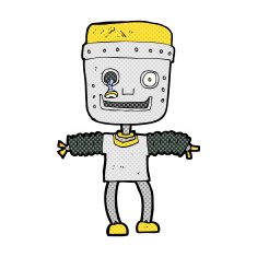 comic cartoon robot N15