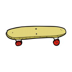 comic cartoon skateboard N5