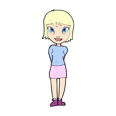 comic cartoon pretty girl N10