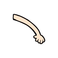 comic cartoon arm N20