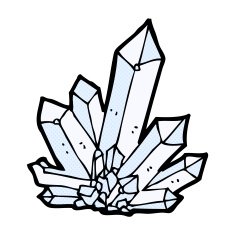 comic cartoon crystals