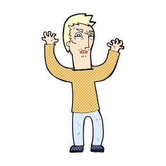 comic cartoon angry man N8