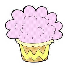 comic cartoon cupcake N5