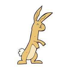 comic cartoon rabbit N9