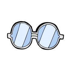 comic cartoon glasses N5