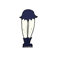 comic cartoon vampire legs