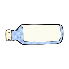 comic cartoon water bottle N7