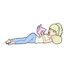 caroton pretty woman reading book