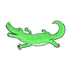 Comic cartoon crocodile N5 free image download