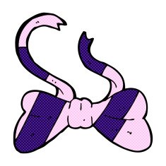 comic cartoon bow tie N8