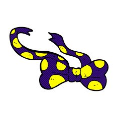 comic cartoon bow tie N9