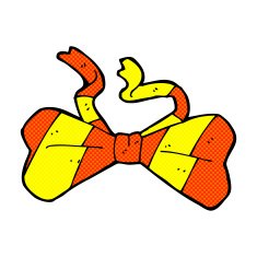 comic cartoon bow tie N10