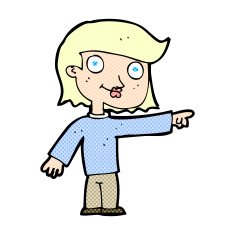 comic cartoon pointing person N2